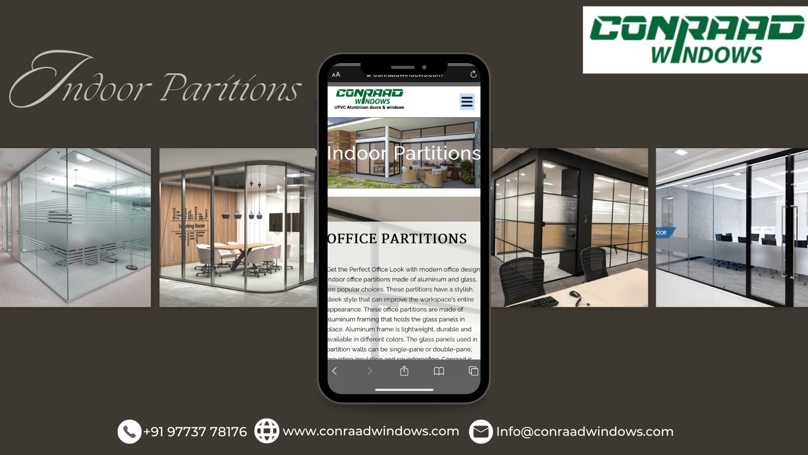 Types of office indoor partitions: Choosing the right fit for your workspace